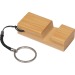 Porte-clés avec support mobile en bambou, Porte-téléphone portable et support, socle, base pour smartphone pubblicitario