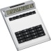 Petite plaque amovible sans trous, calculatrice reclame