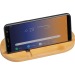 Support pour tablette et smartphone en bambou, Porte-téléphone portable et support, socle, base pour smartphone publicitaire