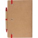 Cahier A5 avec stylo à bille, carnet recyclé publicitaire