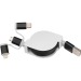 Câble de recharge extensible avec 3 prises regalo d'azienda