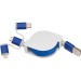 Câble de recharge extensible avec 3 prises, câble de chargement pubblicitario