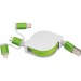 Câble de recharge extensible avec 3 prises regalo d'azienda