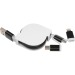 Câble de recharge extensible avec 3 prises, câble de chargement pubblicitario