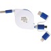 Câble de recharge extensible avec 3 prises regalo d'azienda