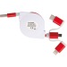 Câble de recharge extensible avec 3 prises regalo d'azienda