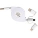 Câble de recharge extensible avec 3 prises regalo d'azienda