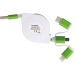 Câble de recharge extensible avec 3 prises regalo d'azienda