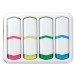 Set de surligneurs de 4 pces 75 mm cadeau d’entreprise