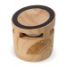 Enceinte en bois 3W avec chargeur sans fil, musique publicitaire