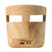 Enceinte en bois 3W avec chargeur sans fil, musique publicitaire