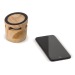 Enceinte en bois 3W avec chargeur sans fil cadeau d’entreprise