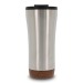 Mug double paroi avec base en liège 480ml, Mug de voyage isolant publicitaire