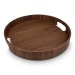 Plateau rond Ø 35 cm, plateau en bois publicitaire