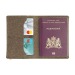 Porta pasaportes de piel reciclada, El titular del pasaporte publicidad
