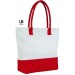 Sac shopping en jute de couleur capri cadeau d’entreprise
