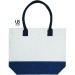 Sac shopping en jute de couleur capri, Sac en toile de jute publicitaire