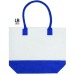 Sac shopping en jute de couleur capri cadeau d’entreprise