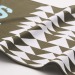 Vierfarbiger Fan-Schal aus Polyestergeflecht Geschäftsgeschenk