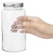Bocal en verre à vis pour aliments secs 800ml, bocal pubblicitario