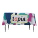 Nappe à couverture totale - 137x178cm table de 4 pieds cadeau d’entreprise