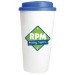 Tasse à café à emporter en plastique à double paroi 455ml/16oz ** regalo d'azienda