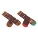 Set de chaussettes, botte de Noël et chaussette de Noël pubblicitario