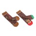 Set de chaussettes, botte de Noël et chaussette de Noël pubblicitario