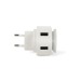 Chargeur mural double-USB avec veilleuse, veilleuse publicitaire