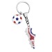 Porte-clés football bleu blanc rouge cadeau d’entreprise