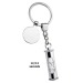 PORTE-CLÉS SABLIER - AVEC JETON, sablier publicitaire