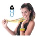 Collier perles bleu, collier publicitaire