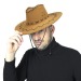 Chapeau Buffalo Luxe marron, chapeaux de fêtes publicitaire