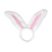 Serre-tête oreille de lapin blanc et rose peluche cadeau d’entreprise