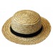 Chapeau canotier guinguette paille luxe, chapeau de paille pubblicitario
