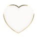 ASSIETTES COEUR ROUGE ET OR 19CM X 8, coeur  pubblicitario