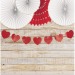 GUIRLANDE COEURS ROUGES ET OR 3M, coeur  publicitaire