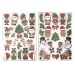 STICKERS SWEETY XMAS X 45PCS, décoration et objet de Noël publicitaire