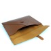 Porte-document ou tablette façon enveloppe en cuir Nappa Sandringham, pochette et sacoche pour tablette Ipad publicitaire