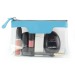 Trousse zippée transparente 185x120x60mm en PU regalo d'azienda