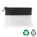 Trousse zippée transparente 225x160x20mm en rPET, trousse à maquillage publicitaire