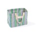 Sac de plage rayé 38x20x31cm, sac de plage reclame