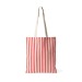 Sac coton rayé 38x40cm 180g/m² cadeau d’entreprise