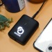 Batterie de secours ultra slim rétro-éclairée 10 000mAh noire cadeau d’entreprise