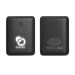 Batterie de secours ultra slim rétro-éclairée 10 000mAh noire, Batterie de secours ou powerbank publicitaire