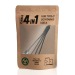 Câble court 4 en 1 - 18cm à charge rapide 20W en matériaux recyclés - Noir regalo d'azienda