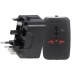 Adaptateur universel de voyage - Noir regalo d'azienda