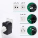 Adaptateur universel de voyage - Noir regalo d'azienda