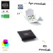 Carte 4 carrés bio avec bagues personnalisables - Impression recto-verso cadeau d’entreprise