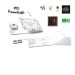 Carte de voeux Carré de chocolat 4g Bio avec bague personnalisable cadeau d’entreprise